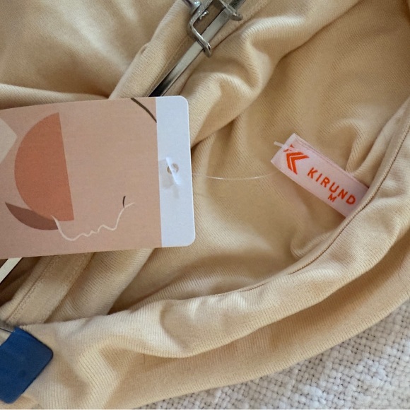 Cream Strapless romper - Picture 2 of 4